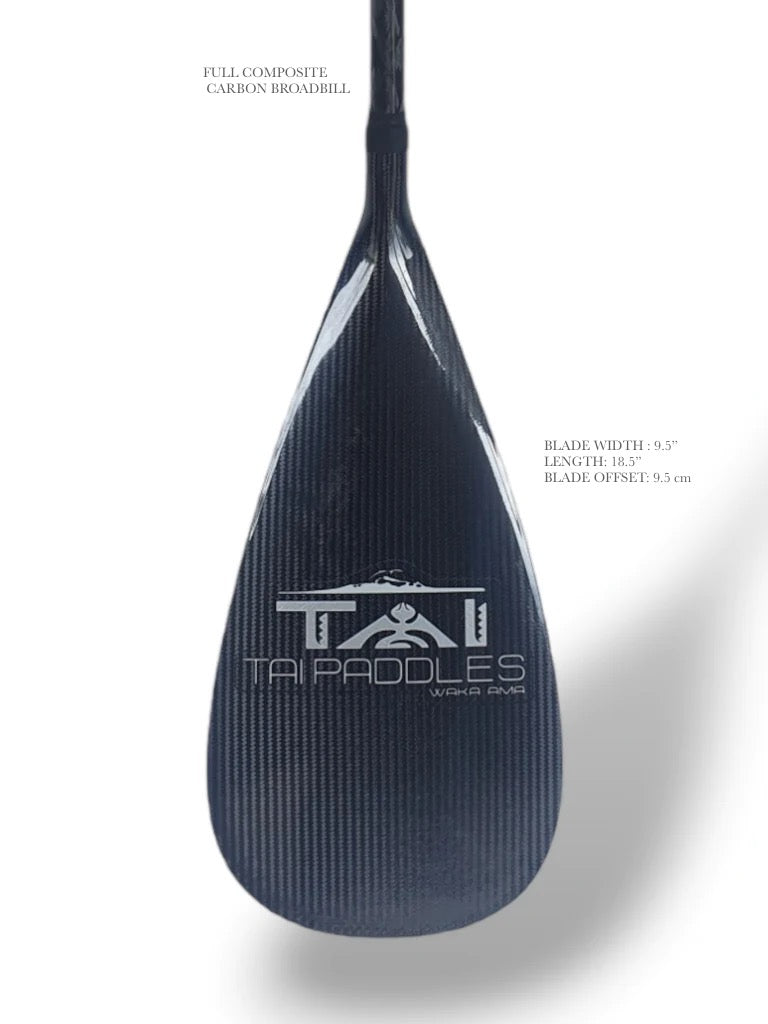 Tai Paddles - Broadbill Full Carbon Outrigger Paddle