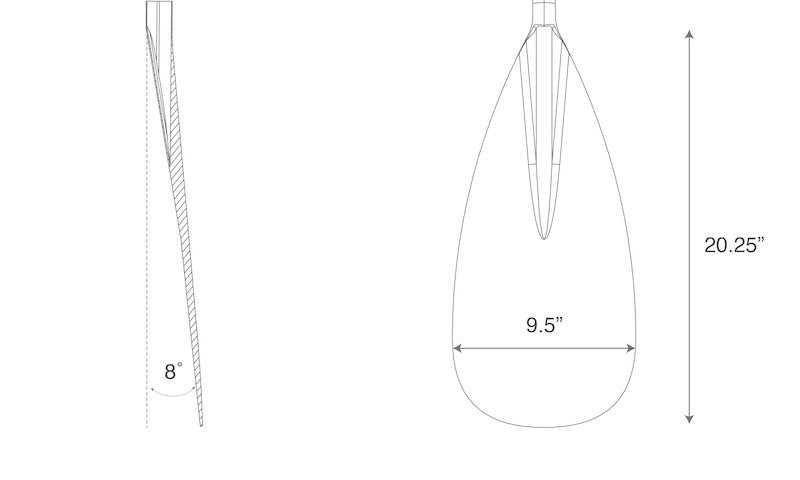 URU Hybrid Outrigger Steering Paddle