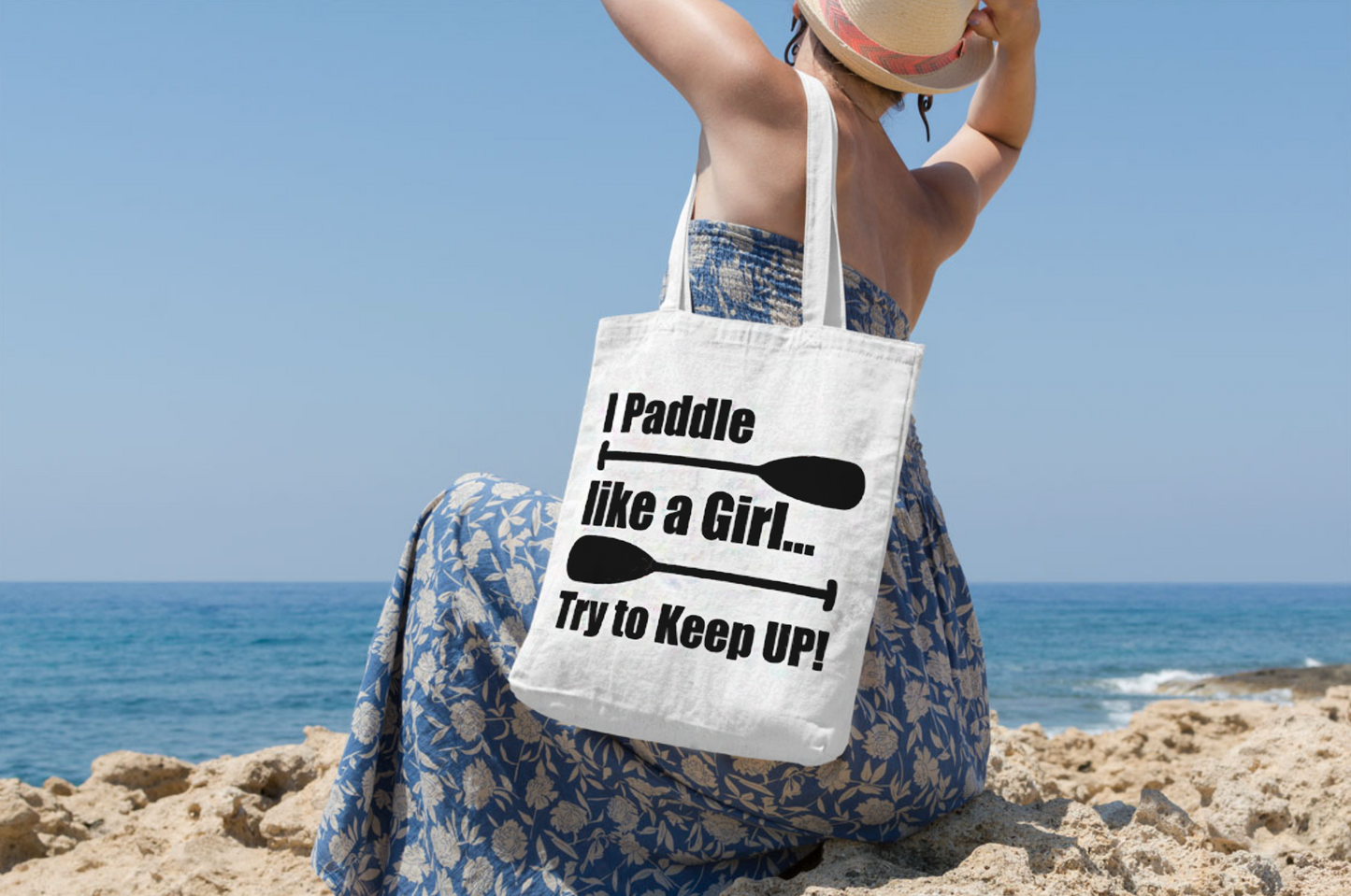 'I Paddle Like a Girl'  Canvas Bag